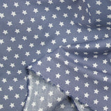 Star printed cotton 1cm gray