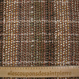 Flavie mezcla de lana tweed fondo beige y negro