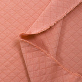 Josie quilted cotton jersey salmon