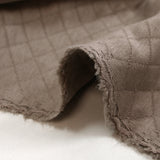 Josie greige quilted cotton jersey