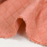 Josie quilted cotton jersey salmon