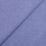Chambray de coton fin bleu
