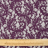 Dentelle festonnée Judith prune