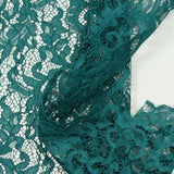 Duck blue Judith scalloped lace