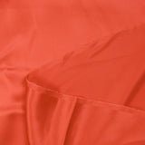100% orange coral silk satin