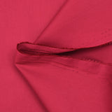 Raspberry red satin cotton poplin