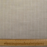 Fondo de beige maud de lino polviscose y rayado