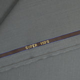 100% wool Super 110's mouse gray suit fabric