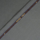100% wool Super 110's mouse gray suit fabric
