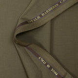 100% wool Super 110's olive tailoring fabric