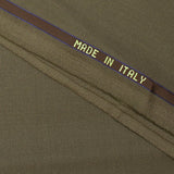 100% wool Super 110's olive tailoring fabric