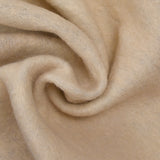 Brown suede backing 100% ecru wool