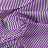 Amethyst striped dyed-woven cotton poplin