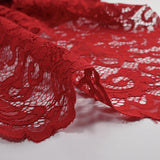 Dentelle festonnée Judith rouge
