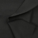 Barbara heat-bonded polyviscose twill crepe black