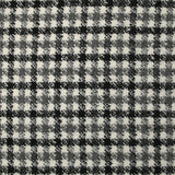Mezcla de lana de rizo de pata de gallo en negro, gris y blanco roto