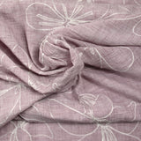 Embroidered canvas Ariel purple