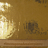 Golden sequins on Mousseline