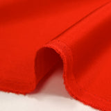 Fire orange viscose and acetate satin crepe