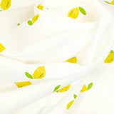 Cotton printed lemon white background