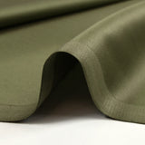 Khaki satin cotton poplin
