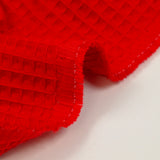 100% red honeycomb cotton