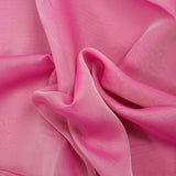 100% plain silk muslin light pink changing fuchsia