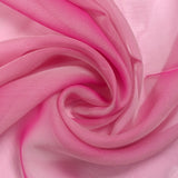 100% plain silk muslin light pink changing fuchsia