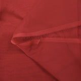 100% plain silk muslin in brick red