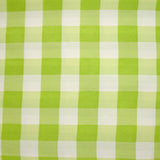 Vichy woven-dyed polyviscose 30 mm white and apple green