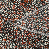 Microfiber printed wild polyester brick black background