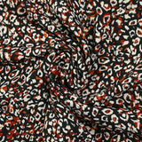 Microfiber printed wild polyester brick black background