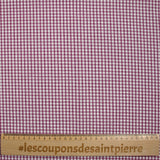 3mm plum gingham cotton