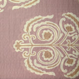 Crepe printed at the atelier des fleurs, old pink background