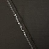 Black and dark brown wool blend twill suit fabric