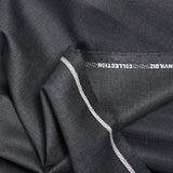 Tejido de traje sarga gris oscuro mezcla lana