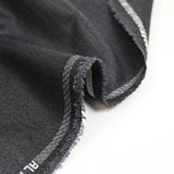 Heather bluish gray twill wool blend suit fabric