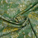 Coton liberty ® Little Landscape fond vert au mètre