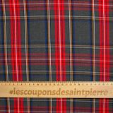 Dyed woven polyviscose gabardine with gray background checks