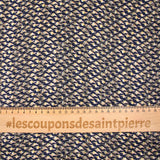Printed muslin satin band pink eye navy background