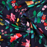 Coton liberty ® Doreen June fond marine au mètre