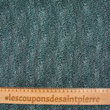 Green leopard satin band printed muslin