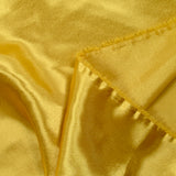 Yellow gold polyester satin crepe