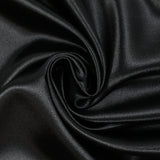 Black satin back crepe