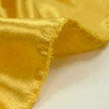 Yellow gold polyester satin crepe