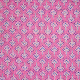 Double-sided quilted cotton Inaya pink by the meter