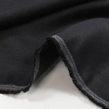 100% linen midnight blue canvas