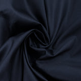 Navy blue satin cotton poplin