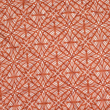 Double-sided quilted cotton Amayra camel and garnet per meter