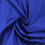 Electric blue satin cotton poplin